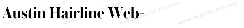 Austin Hairline Web字体转换